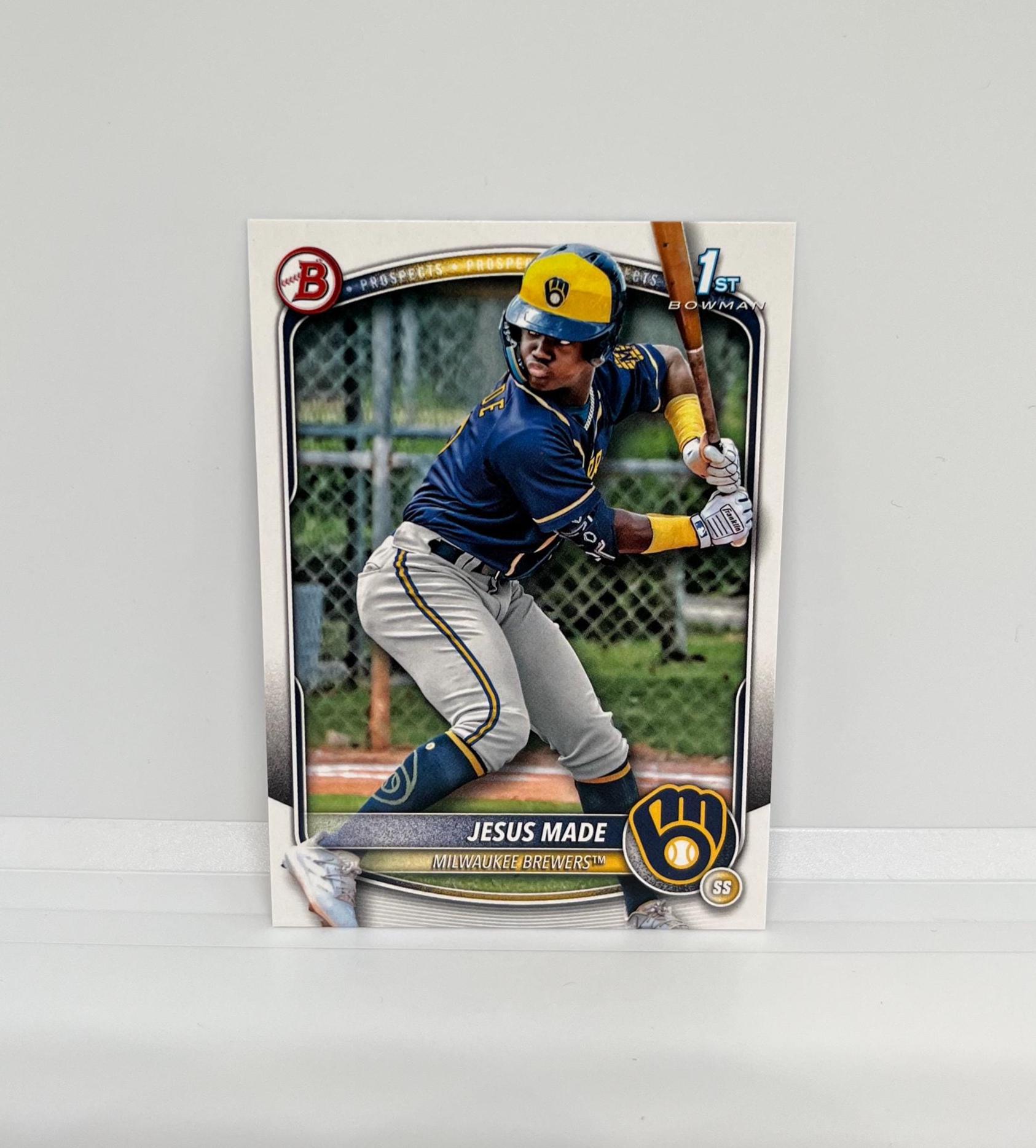 Jesus Made #BP66 Milwaukee Brewers; 1st Bowman - Paper; Bowman 