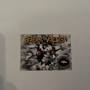JaVonte Williams #B7 Denver Broncos; Breakthrough Insert; Panini Score Football 2022