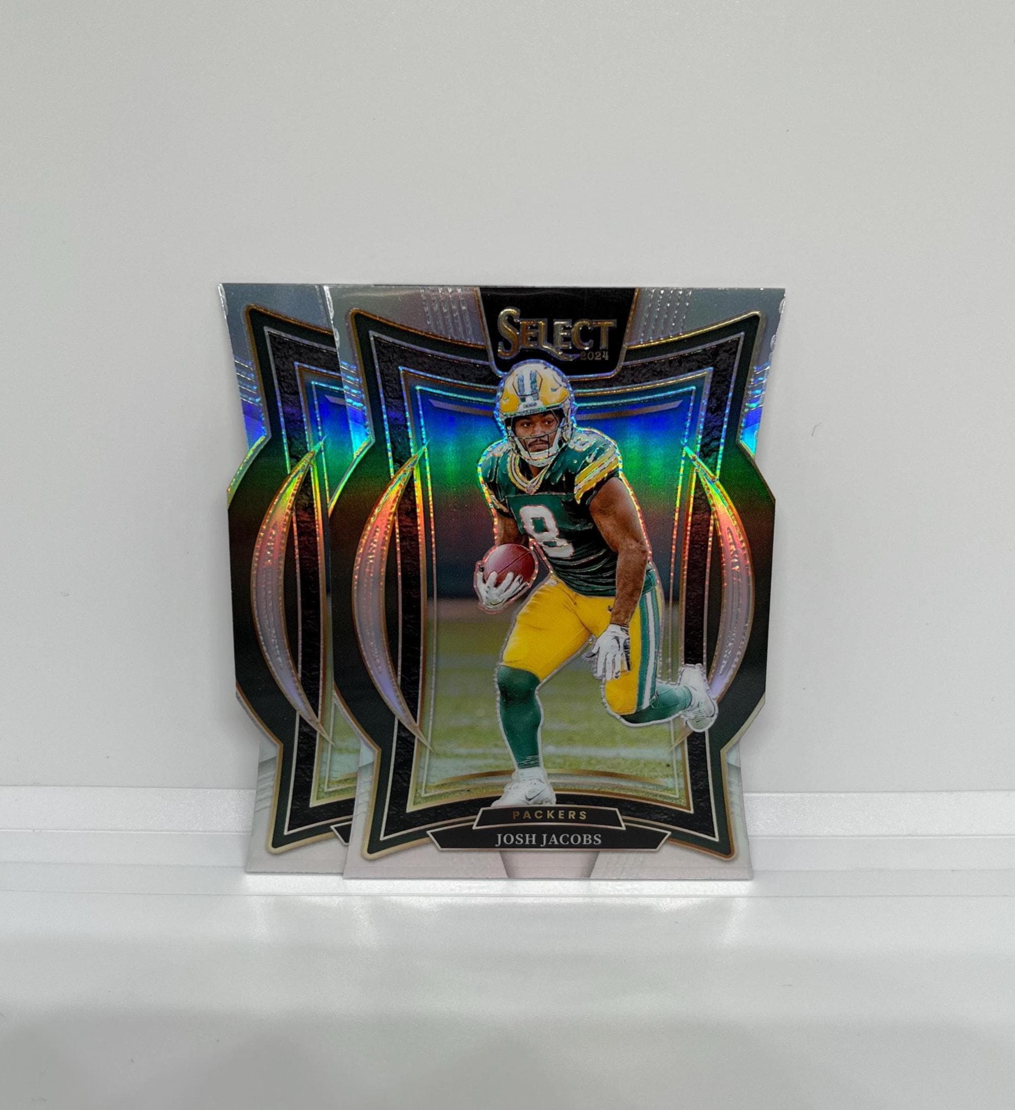 Josh Jacobs #73 Green Bay Packers; Die-cut - Silver Prizm; Panini