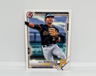 Nick Gonzales #BP34 Piratas de Pittsburgh; Prospecto; Topps Bowman Baseball 2021