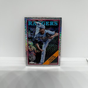 Jacob DeGrom #T88CU29 Texas Rangers; Rifrattore Mojo - Inserto del 1988; Topps Chrome Baseball 2023