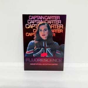 Hayley Atwell nel ruolo del Capitano Carter #F34; Inserto Fluorescente; Upper Deck Marvel Studios 2024