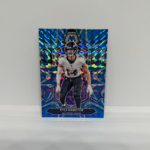 Kyle Hamilton #21 Baltimore Ravens; Reactive Blue Mosaic Prizm; Panini Mosaic Football 2024