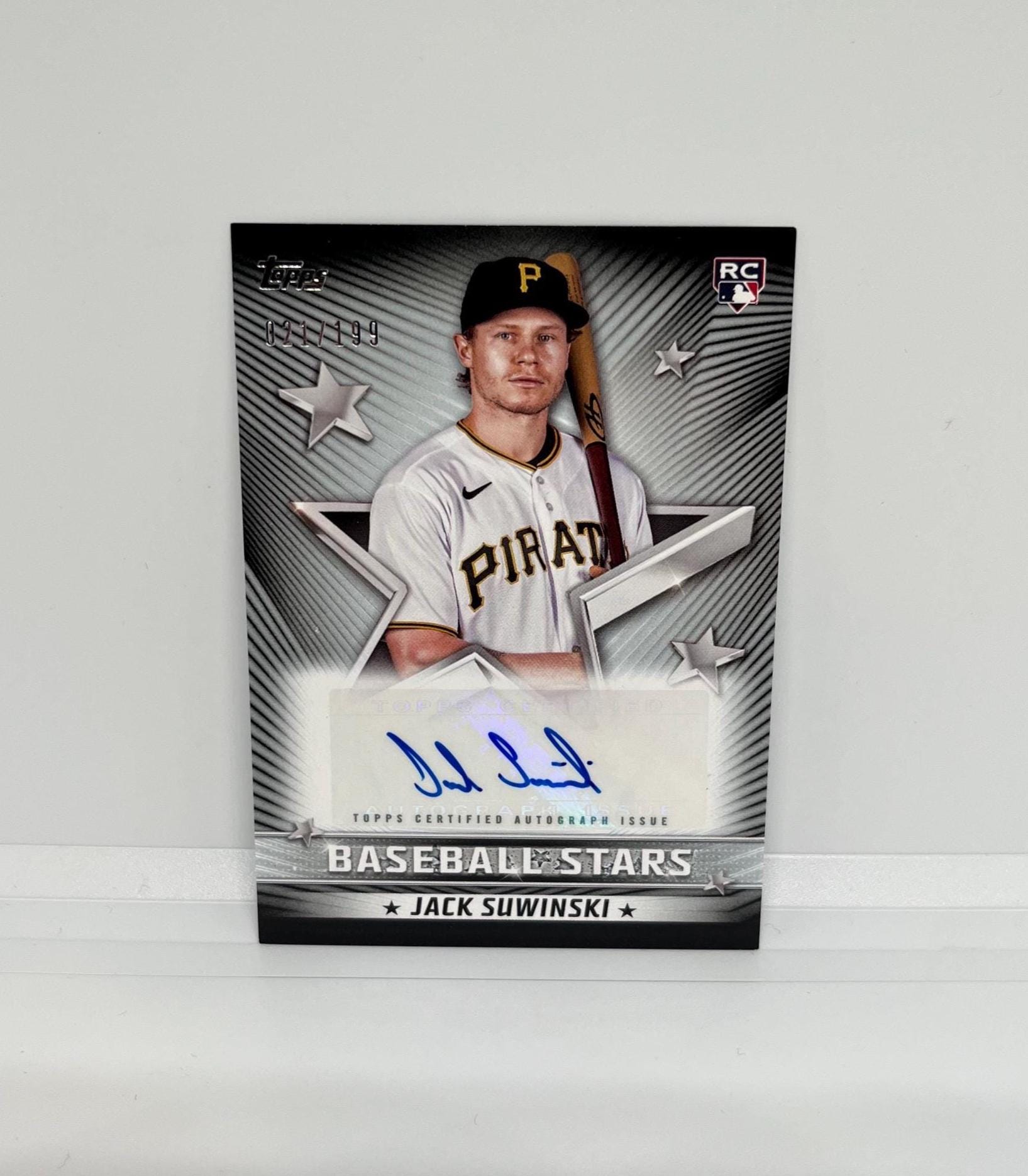 Jack Suwinski #BSAJSU Pittsburgh Pirates; Rookie Auto - Numbered 021/199; Topps Baseball 2022