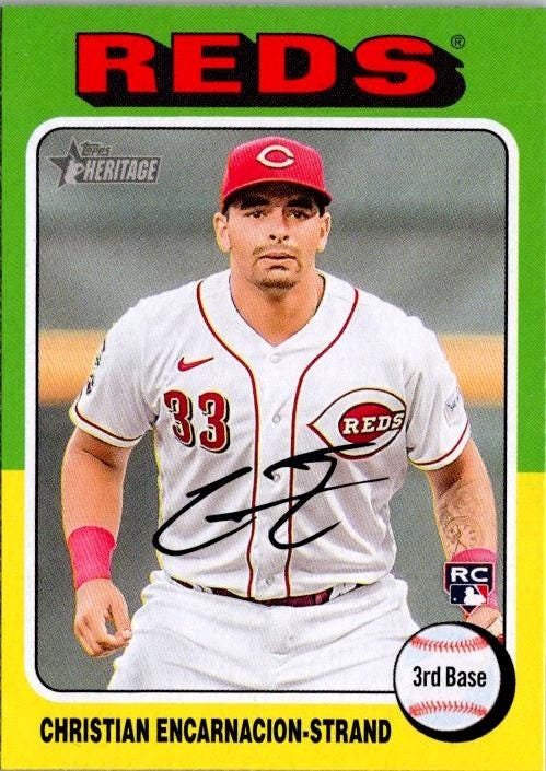 Christian Encarnacion-strand #182 Cincinnati Reds; Rookie; Topps