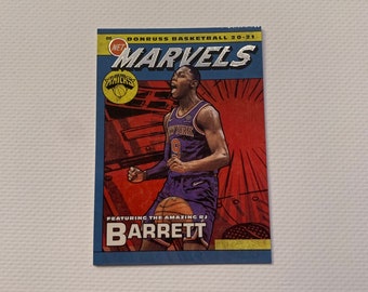 RJ Barrett #9 New York Knicks; Marvels Insert; Donruss Basketball Panini 2020