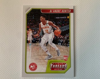 De'Andre Hunter #94 Atlanta Hawks; Panini Threads Rookie; Panini Chronicles 2019-2020