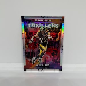 Najee Harris #TNHS Pittsburgh Steelers; Thrillers Einsatz - Silber Prizm; Panini Rookies & Stars Fussball 2024