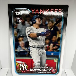 Jasson Dominguez # US175 Yankees de New York ; Débuts recrue - JUMBO surdimensionné ; Mise à jour de Topps Baseball 2024