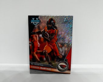 Damien Martinez #193 Oregon State Beavers; 1st Bowman - Shimmer; Topps Chrome Bowman U Football 2023