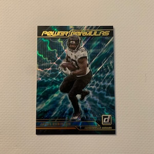 James Robinson #PF20 Jacksonville Jaguars; Power Formulas Insert; Panini Donruss Football 2021