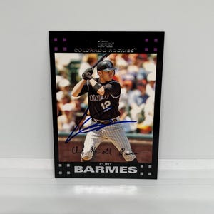 Clint Barmes #584 Pittsburgh Pirates; Handsigniert; Topps Baseball 2007
