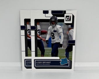 Coby Bryant #394 Panelset Seahawks; Bewertet als Rookie; Panini Donruss Fußball 2022