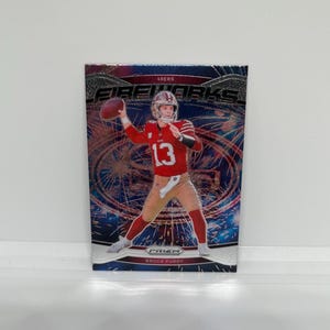 Rock Purdy #2 San Francisco 49ers; Feuerwerk-Einsatz; Panini Prizm Fussball 2024