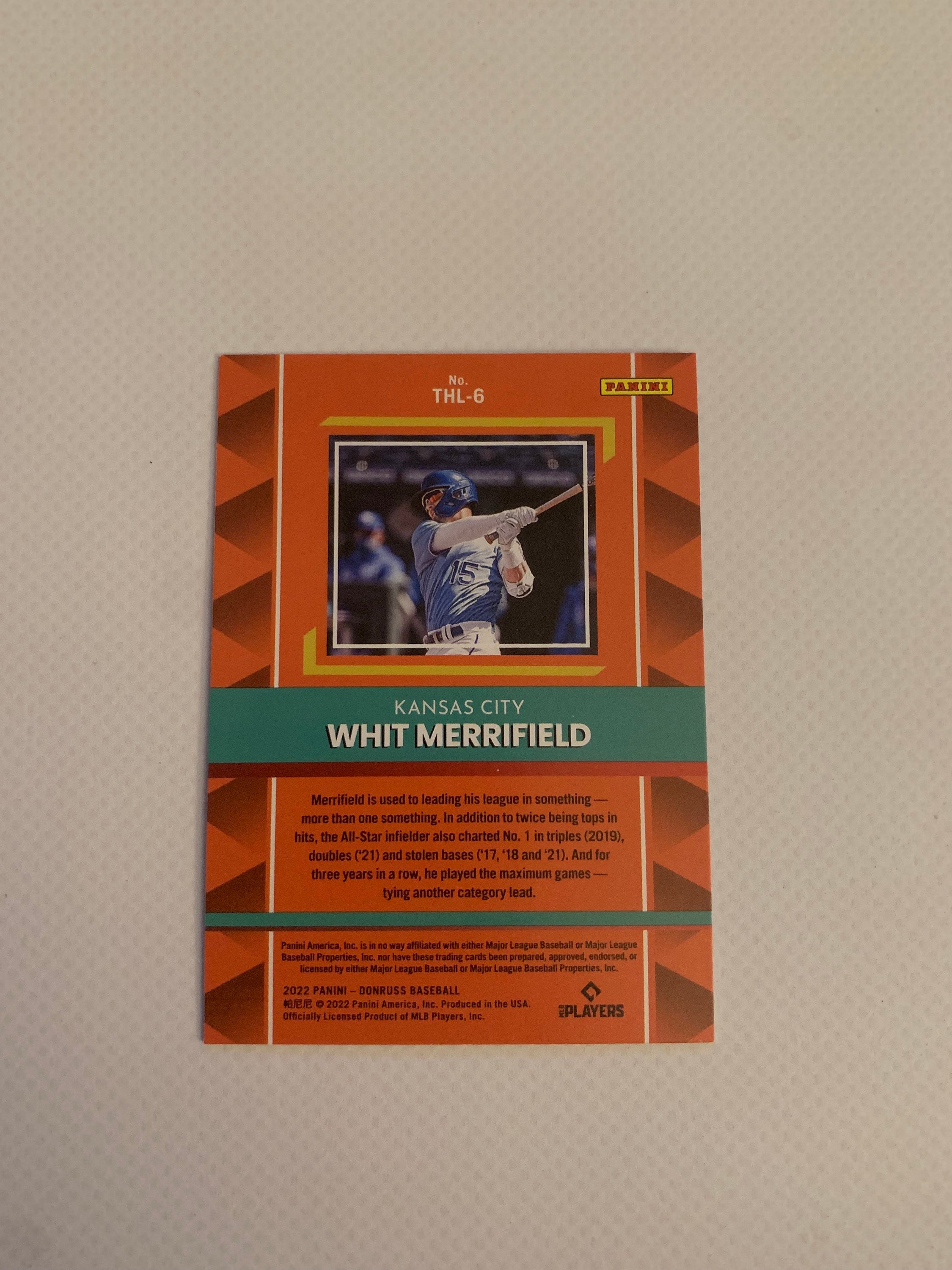 2022 Topps Baseball Card Whit Merrifield Kansas City Royals #245