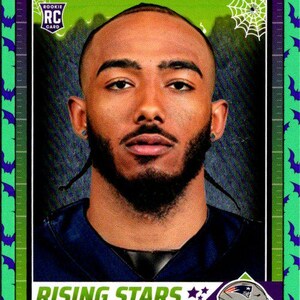 Ja'Lynn Polk #22 Patriots de la Nouvelle-Angleterre ; Rookie - Chauves-souris vertes ; Ballon de football pour un match Panini 2024