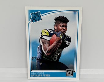 Rashaad Penny #318Seattle Seahawks; Bewertet als Rookie; Panini Donruss Fussball 2018