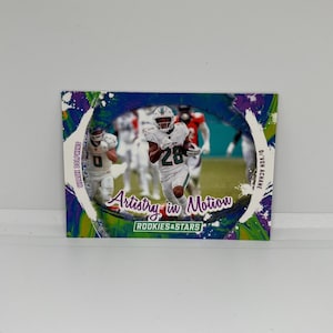De'Von Achane #AIMDAE Miami Delfine; "Einlage für ""Artwork in Bewegung"""; Panini Rookies & Stars Fussball 2024