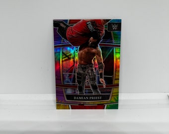 Damian Priest #75; Tri-Color Prizm - Numbered 14/25; Panini WWE Select 2022