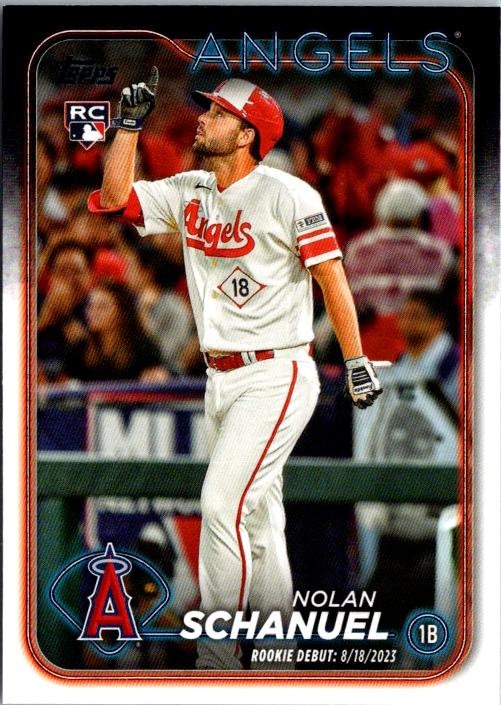Nolan Schanuel #US193 Los Angeles Angels; Rookie Debut; Topps 