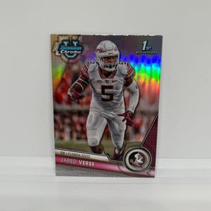 Jared Vers # 60 Los Angeles Rams; 1. Bogenschütze - Refraktor; Topps Chrome Bowman U Football 2023