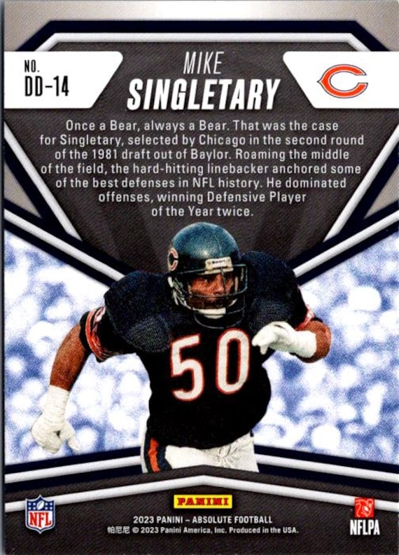 Mike Singletary #DD14 Chicago Bears; Draft Diamonds Insert; Panini