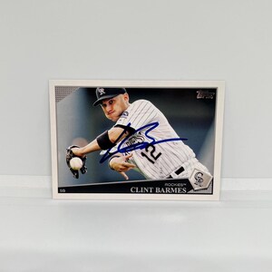 Clint Barmes #301 Pittsburgh Pirates; Handsigniert; Topps Baseball 2009