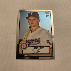 Sam Huff #5 Texas Rangers; Rookie di base; Topps Chrome Platinum Anniversario 2021