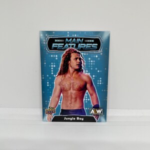 Jungle Boy #MF22; Encarte de Características Principais - Blue Parallel; Upper Deck AEW 2022
