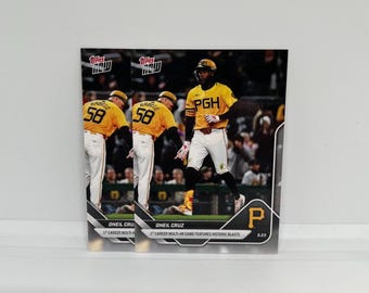 Oneil Cruz #206 Pittsburgh Pirates; 1st Career Multi-HR Game Features Historic Blasts; Topps Now 2025