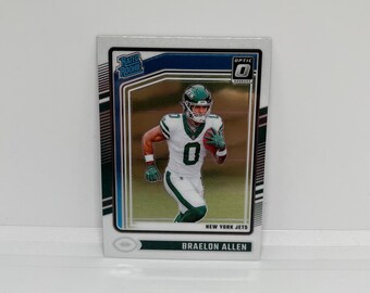 Braelon Allen #211 New York Jets; Rated Rookie; Panini Donruss Optic Football 2024