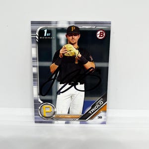 Jared Triolo #BD161 Pittsburgh Pirates; 1. Bogenschütze - Handsigniert; Topps Bowman 2019