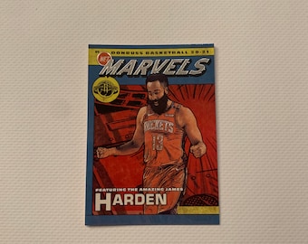 James Harden #19 Houston Rockets/Brooklyn Nets; Marvels Insert; Donruss Basketball Panini 2020