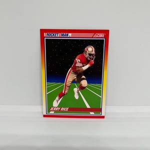 Jerry Rice #556 San Francisco 49ers; Rocket Man Insert; Score Football 1990