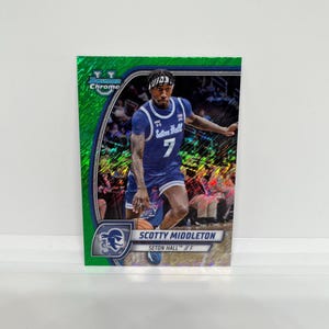 Scotty MIllerton #94; Grün Schimmer Refraktor; Topps Bowman U Chrome Basketball 2025