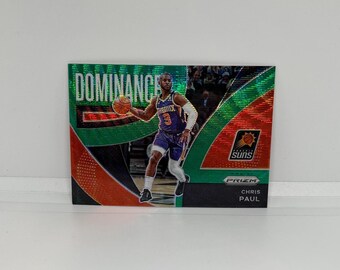 Chris Paul #8 Phoenix Suns; Inserto Dominance - Prizm verde; Panini Prizm Basketball 2021