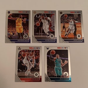 Lote de 5 tarjetas base de la NBA de primera calidad; incluye a Draymond Green, Victor Oladipo y CJ McCollum; Panini de la NBA Hoops de primera calidad 2019-2020
