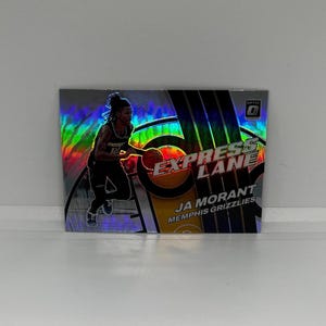 Ja Morant #1 Memphis Grizzlies; Express Lane Insert - Silver Prizm; Panini Donruss Optic Basketball 2022