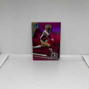Winston Wright #82 Bundesstaat Florida; Rosa Refraktor; Topps Chrom Bowman U Football 2023
