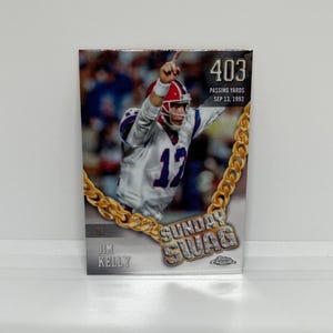 Jim Kelly #SS18 Buffalo Bills; Sonntags Swag Einsatz; Topps Chrome Fussball 2025