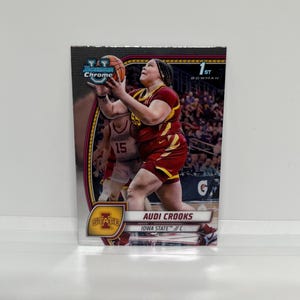 Audi Crooks #9; 1e boogschutter; Topps Bowman U Chrome-basketbal 2025