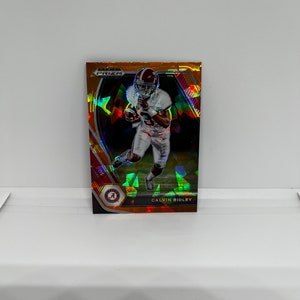 Calvin Ridley #45 Tennessee Titans; Oranje gebarsten ijsprizm; Panini Prizm Draft Picks Voetbal 2021