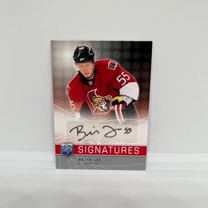 BRIAN LEE #SBL Ottawa Senatoren; Autogramm; Oberdeck Be a Player Hockey 2009