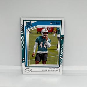 Hacken Robinson #351 Miami Delfine; Bewertet als Rookie; Panini Donruss Fußball 2024
