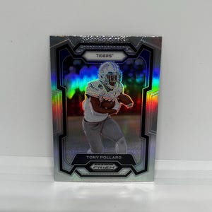 Tony Pollard #21 Tennessee Titans; Zilveren Prizm; Panini Prizm Draft Picks Voetbal 2024