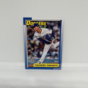 Yoshinobu Yamamoto #T9084 Los Angeles Dodgers; 1990 Insert; Topps Baseball 2025