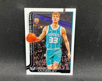 Liam McNeeley #229 Charlotte Hornets; Rookie; Topps Basketball 2025
