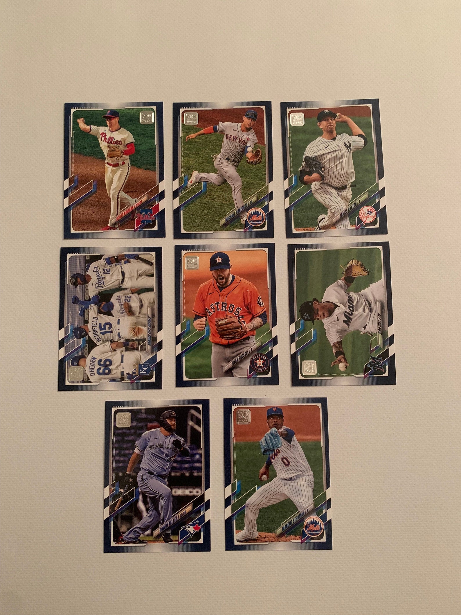 MLB Topps Series 2 Blue Parallel Baseball Cards 20202021 Etsy