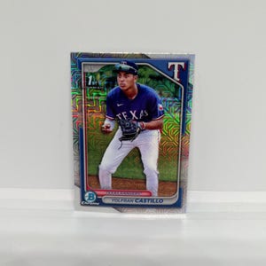 Yolfran Castillo #BCP159 Texas Rangers; 1st Bowman - Mojo Refractor; Topps Bowman 2024