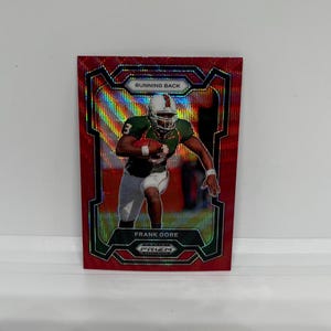 Frank Gore #79 Buffalo Bills; Rote Welle Prizm; Panini Prizm Draft Picks Fussball 2024